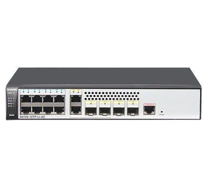 S5720-12TP-LI-AC 336 Gbps Bộ chuyển mạch Ethernet quang 4K VLAN